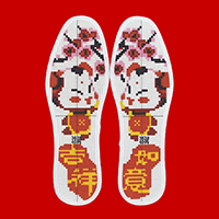 超幸福鞋垫花样图案针孔鞋垫花样大全
